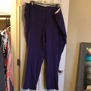 Jessica London pants size 26 purple- MOVING SALE all pants $5